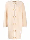 Chloé Single-breasted Shearling Coat