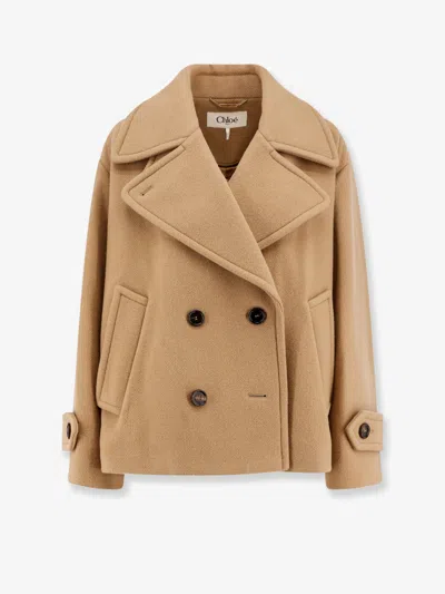 Chloé Coat In Beige