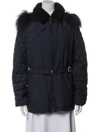 Pre-owned Chloé Coat In Blue