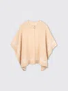 Chloé Beie Cape For Girl With Logo In Neutral