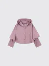 Chloé Hooded Cropped Jacket In Pink