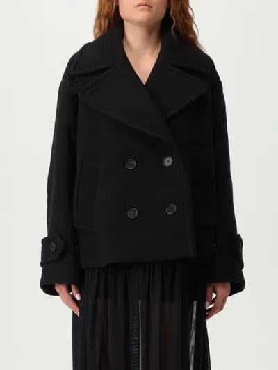 CHLOÉ COAT CHLOÉ WOMAN COLOR BLACK,H13971002