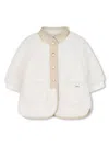Chloé White Shearling-effect Jacket In White