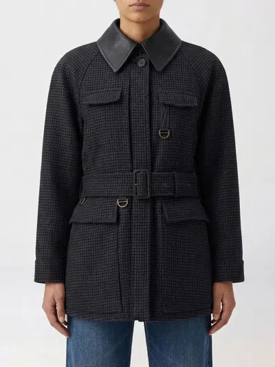 CHLOÉ COAT CHLOÉ WOMAN COLOR BLACK,I23889002