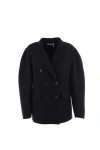 Chloé Double-breasted Wool-cashmere Blazer - Women's - Wool/cashmere/silk In Black