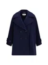 Chloé Women Double-breasted Wool-blend Coat