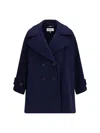 Chloé Women Double-breasted Wool-blend Coat
