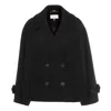 Chloé Oversized Short Coat In Black