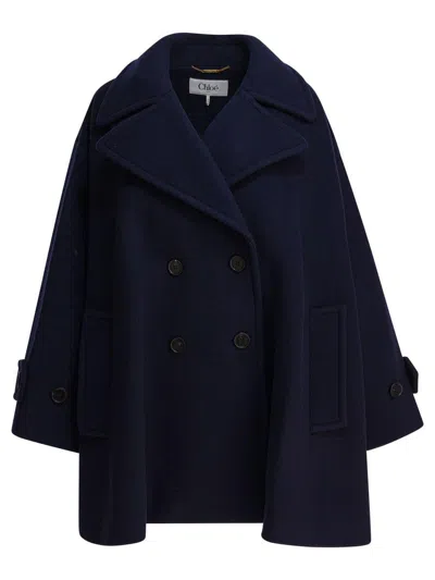 CHLOÉ CHLOÉ DOUBLE-BREASTED WOOL COAT