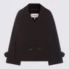 Chloé Coats Deep Purple In Black