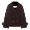 Chloé Double-breasted Short Coat Coats And Trench Coats Bordeaux In Purple