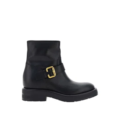 Chloé Coddington Ankle Boots In Black