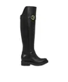 Chloé Coddington Leather Knee-high Boots In Black