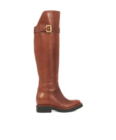 Chloé Coddington Boots In Brown