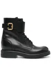 Chloé Woman Ankle Boots Black Size 8 Leather In 黑色