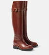 Chloé Coddington Leather Over-the-knee Boots In Brown