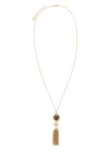 Chloé Metal Eternity Necklace Long Chain Pendant