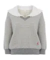 Chloé Cotton-blend French Terry Sweatshirt In Brown