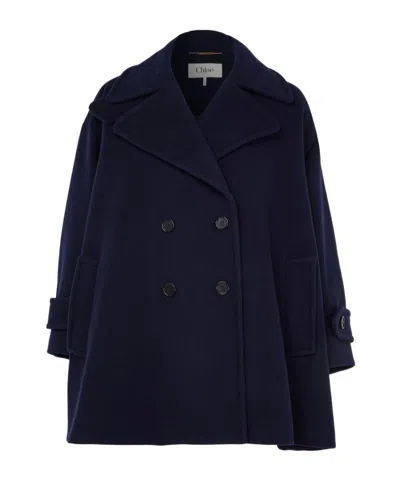 CHLOÉ COLLARED LONG-SLEEVED COAT