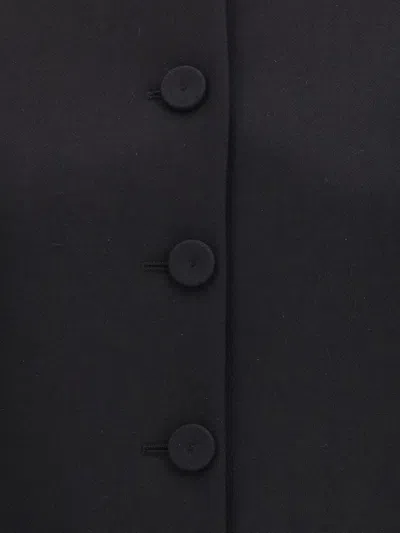 Chloé Collarless Fitted Jacket In Black