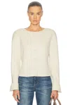 Chloé Collarless Jacket In White