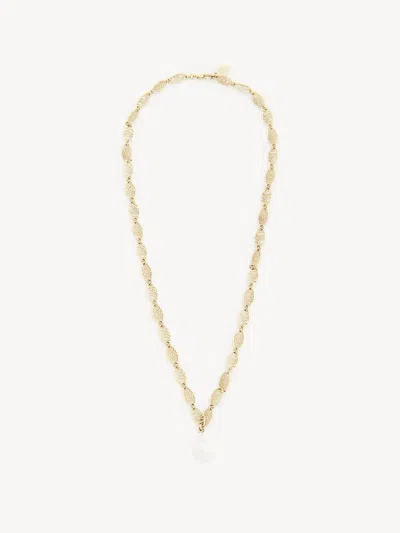 Chloé Collier Darcey Lace Femme Or Taille Onesize 100% Laiton, Hyriopsis Cumingii, Farmed, Coo China In Gold
