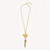 Chloé Collier Pendentif  Shells Femme Or Taille Onesize 100% Laiton, Verre Borosilicate, Oliva Concav In Or