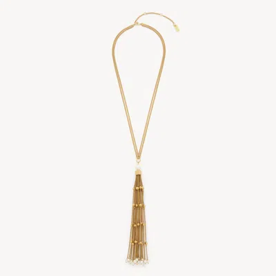 Chloé Collier Pendentif  Shells Femme Or Taille Onesize 100% Laiton, Verre Borosilicate, Pmma - Polym In Gold