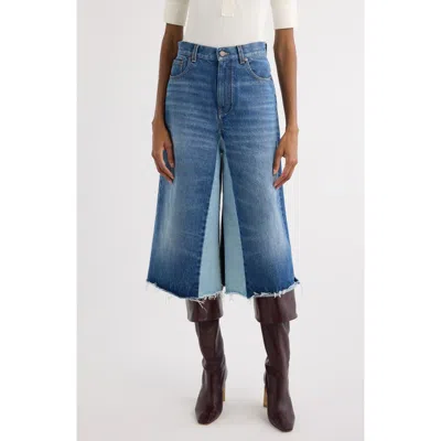 CHLOÉ CHLOÉ COLORBLOCK DENIM CULOTTES