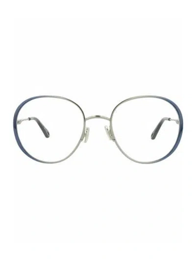 Pre-owned Chloé Colorblock Pattern Eyeglasses W/ Tags In Blue