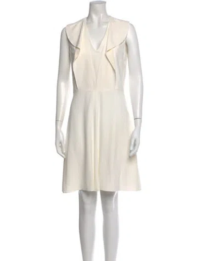Pre-owned Chloé Colorblock Pattern Knee-length Dress In Blue