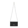 Chloé Compact Black Buffalo Leather Shoulder Bag In Black