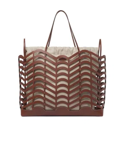 Chloé Convertible Kayan Tote Bag In Red