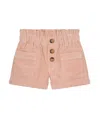 Chloé Corduroy Cotton Shorts In Nude