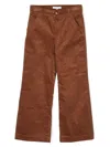 Chloé Teen Girls Brown Cotton Corduroy Trousers In Brown