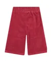 Chloé Corduroy Straight-leg Trousers In Red