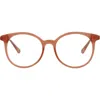Chloé Core 49mm Cat Eye Optical Glasses In Pink Pink Transparent