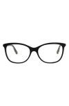 Chloé Ch0272o Linea  001 Black Glasses In Black Black Transparent