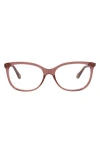 Chloé Core 52mm Optical Glasses In Pink Pink Transparent