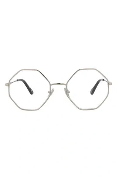 Chloé Core 53mm Rectangular Optical Glasses In Green
