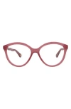 Chloé Core 54mm Cat Eye Optical Glasses In Burgundy Burgundy Transparent
