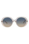 Chloé Round-frame Bio Acetate Sunglasses In Pink Pink Green
