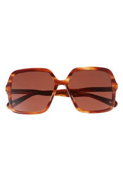 Chloé Core 58mm Square Sunglasses In Brown