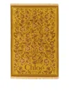 Chloé Cotton Beach Towel With Logo