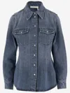 Chloé Chloè Cotton Blend Denim Shirt
