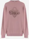 Chloé Oversized Relaxed Sweatshirt In Orange