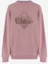 Chloé Oversized Relaxed Sweatshirt In Orange