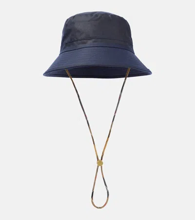 Chloé Cotton Bucket Hat In Blue