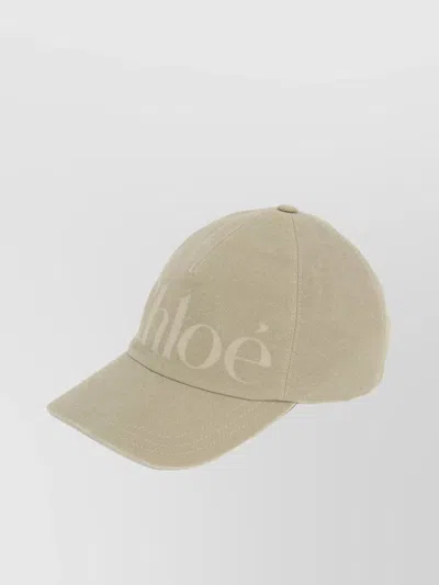 Chloé Cotton Cap Panelled Curved Brim
