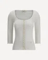 Chloé Women Cotton Cardigan With Button Fastening In White